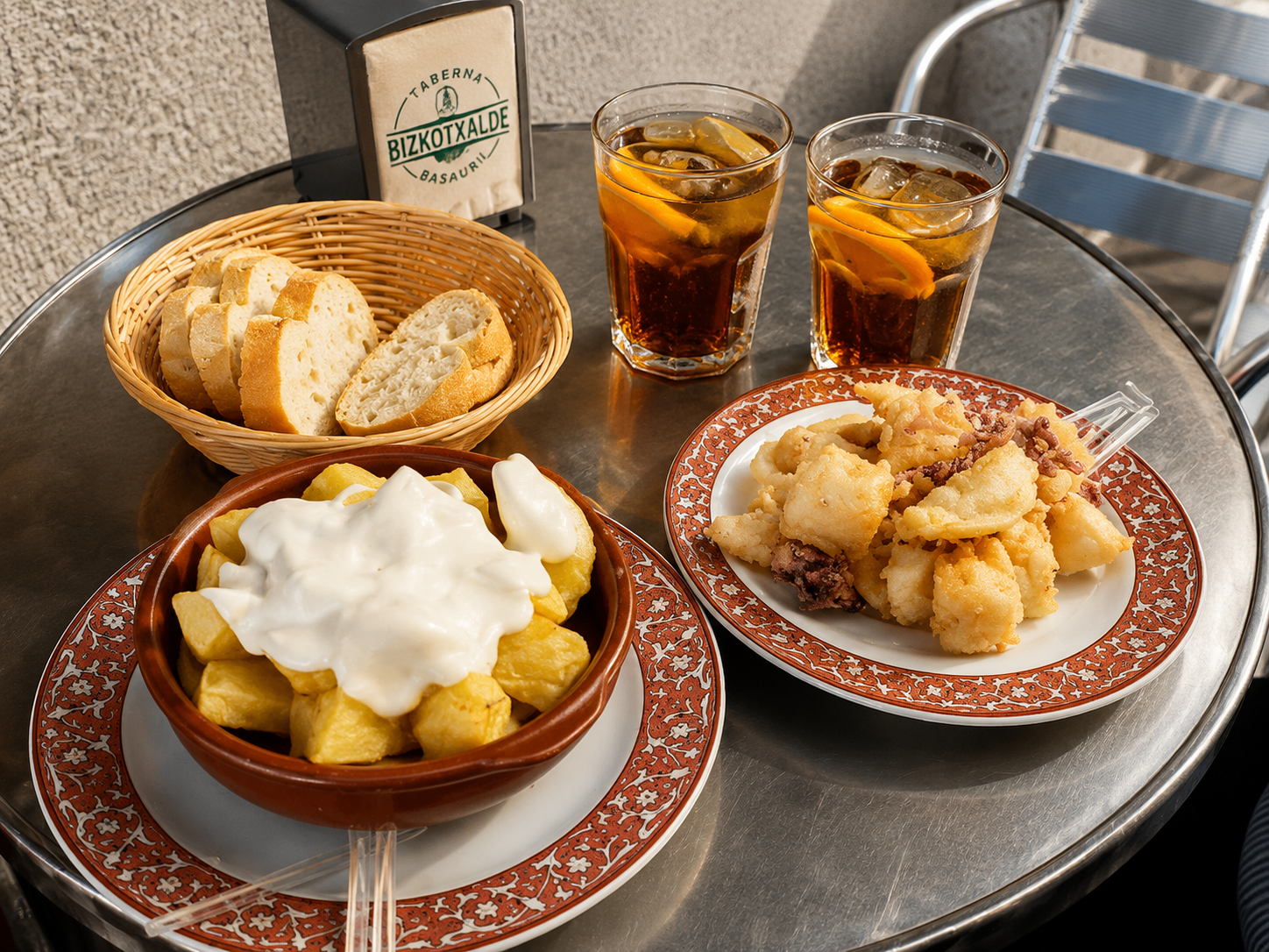 Patatas y calamares